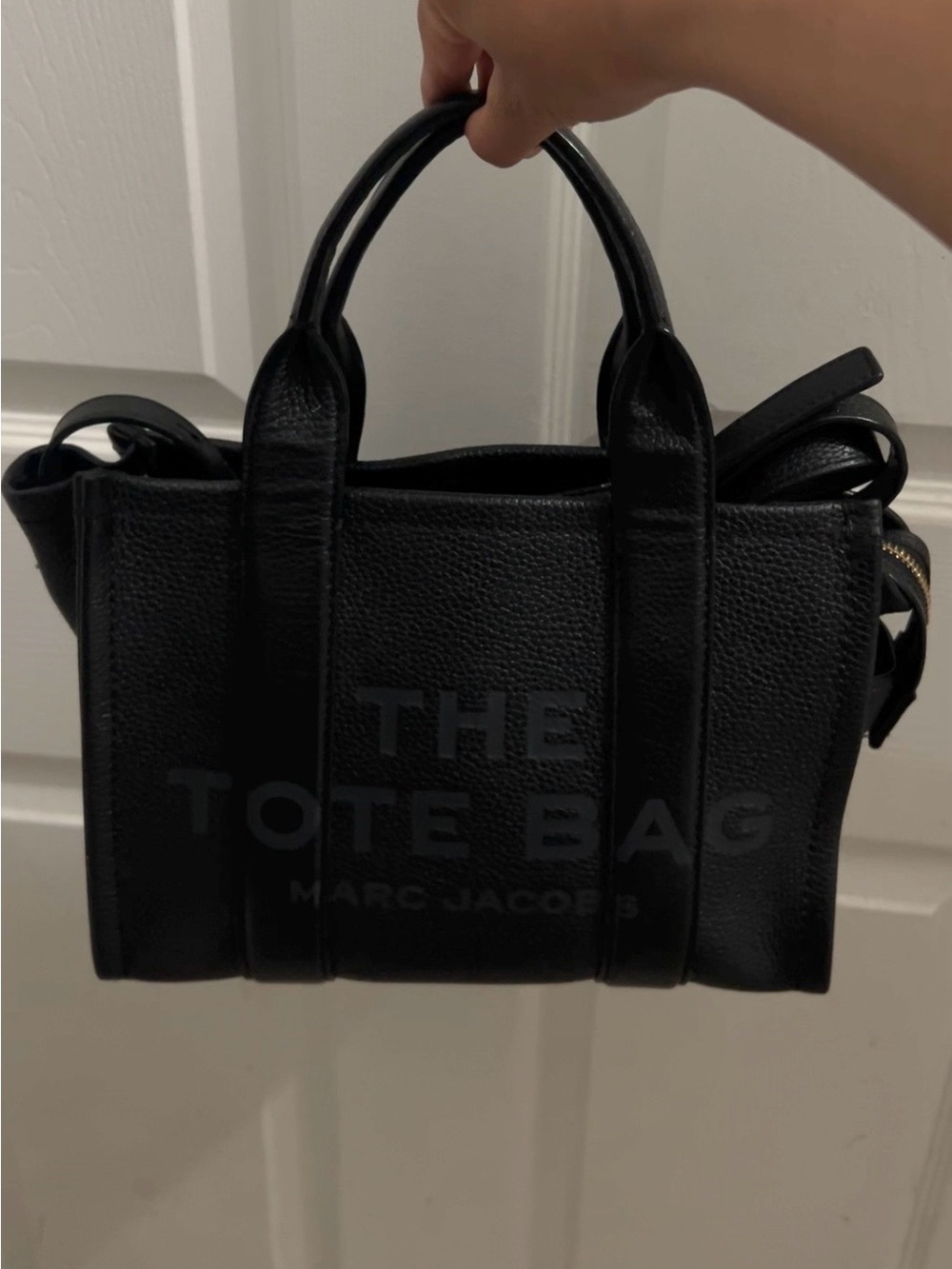 Marc Jacobs Black The Tote Bag Mini Leather Satchel